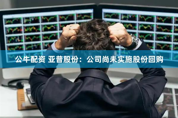 公牛配资 亚普股份：公司尚未实施股份回购