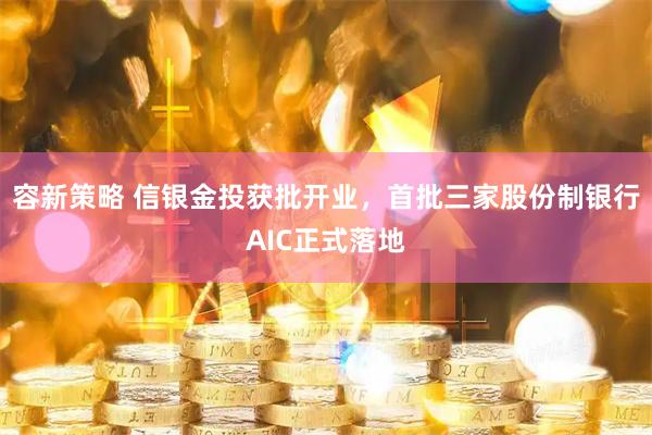 容新策略 信银金投获批开业,首批三家股份制银行AIC正式落地